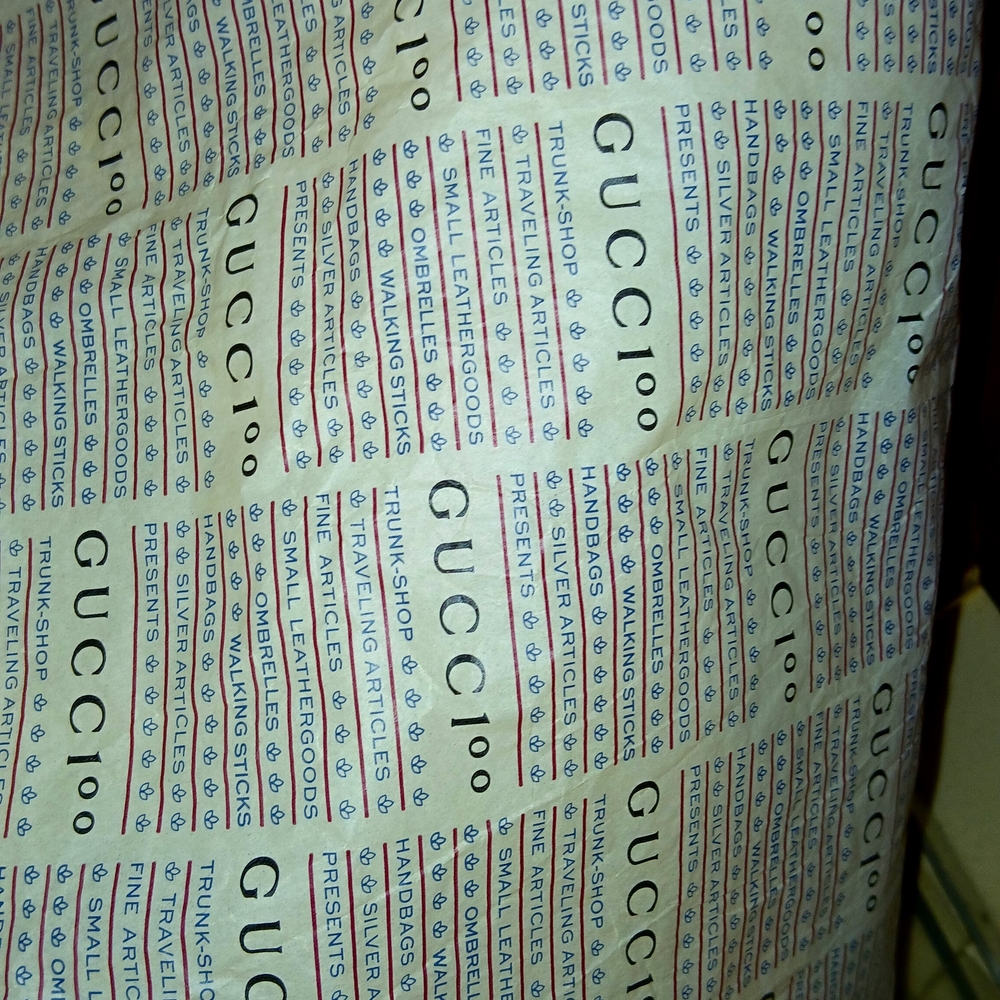 Gucci 8 Rare Large Limited Edition 19.5 X 27.5 Inches Authentic Packaging Papers